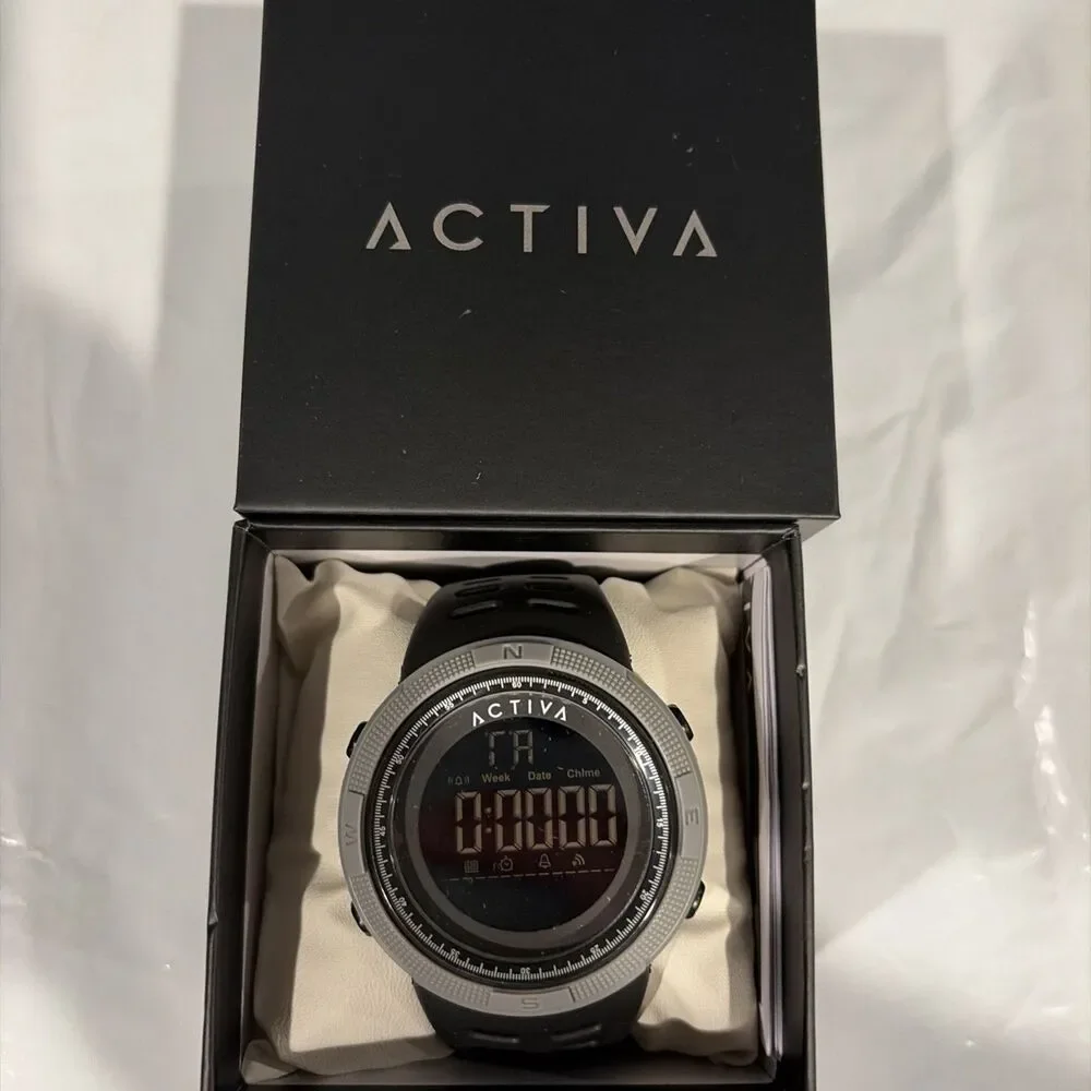 Invicta x Activa men’s watch digital essentials 50mm Black Grey ACW1915-004